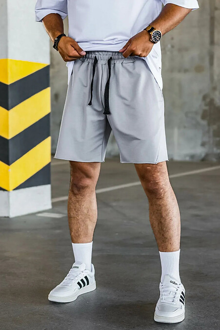 Herren-Shorts Diagonal Grey - #8034375