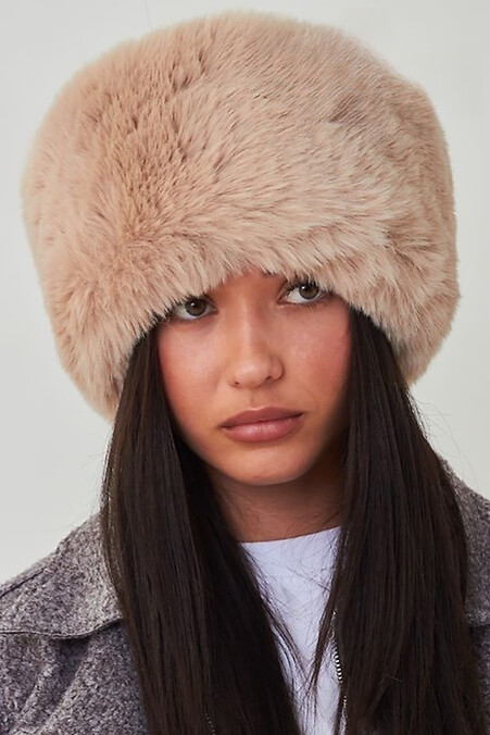 Beige fur headband. Hats, berets. Color: beige. #4496383