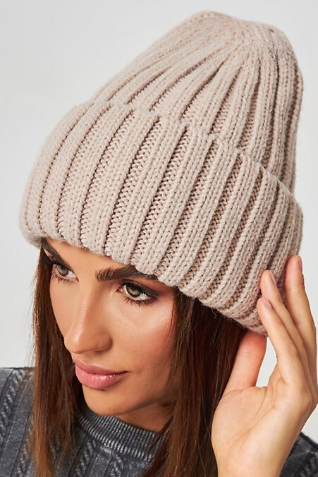 Beige Damenmütze. Hüte, Baskenmützen. Farbe: beige. #4496386