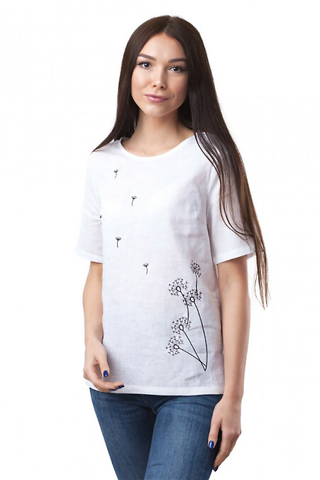 Вышитая женская блузка. Блузы, рубашки. Цвет: белый. #2012387