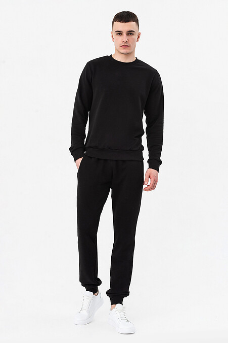 Black tracksuit. Sportswear. Color: black. #9001390