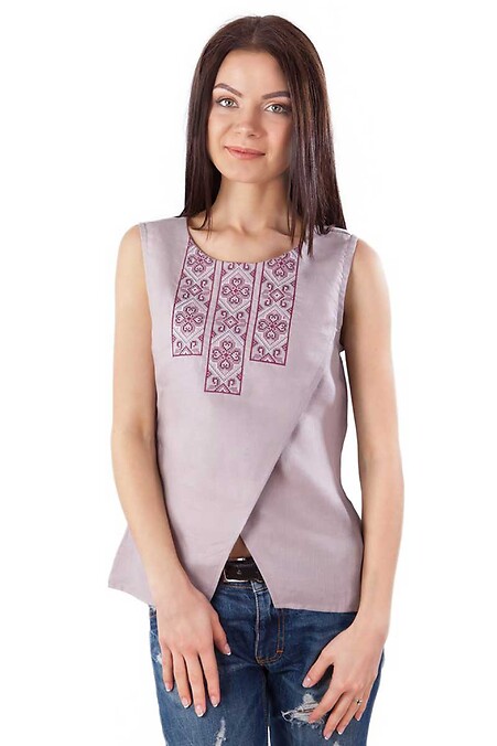 Вышитая женская блузка - #2012398