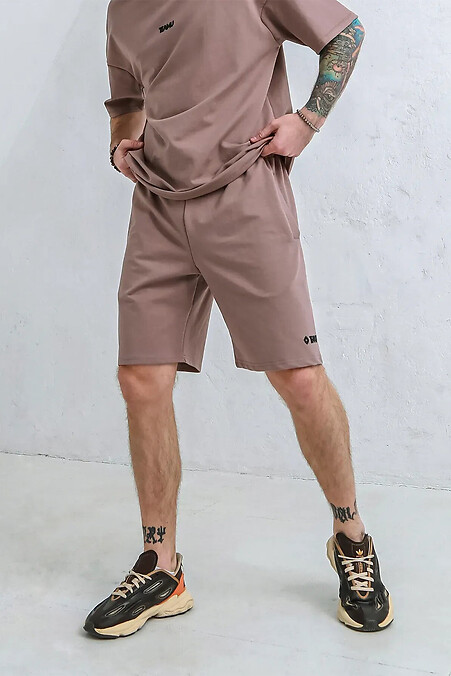 Herren Shorts Basic Mokka - #8034408
