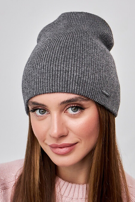 Dark grey women's hat. Hats, berets. Color: gray. #4496411