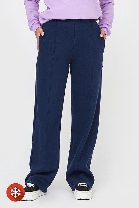 Padded pants WENDI. Trousers, pants. Color: blue. #3041416