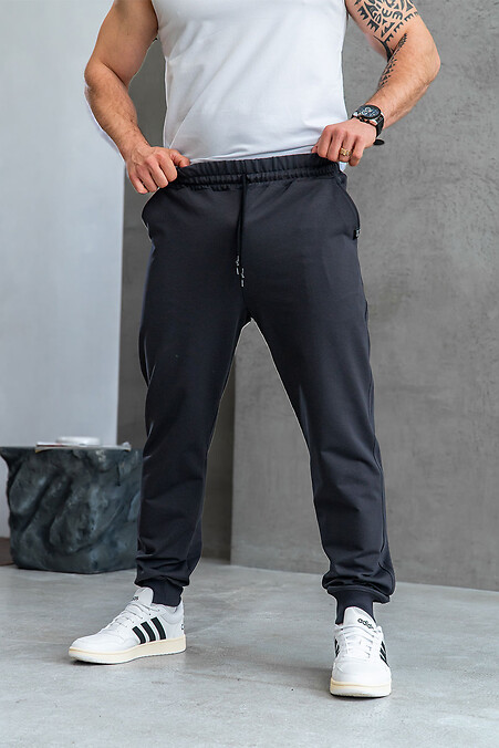 Herren-Sporthose mit Bündchen für die Übergangszeit Simple Sport Teamv Graphite - #8034419
