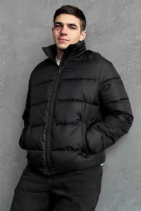 Men's demi-season jacket black - #8031426