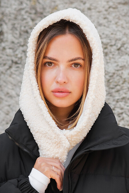 Women's warm hat bonnet on fleece Bonnet - #8049427