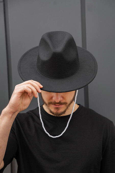 Чоловічий Капелюх Without Fedora З Перлинами Black - #8056432