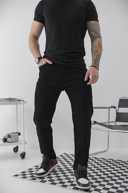 Men's Regular Fit Jeans Black - #8049435