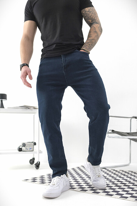 Men's Regular Fit Without Karma Dark Blue Jeans - #8049437