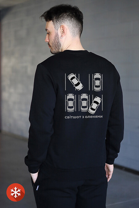 Isoliertes Fleece-Sweatshirt ROBERT Mit Hirsch - #9001440