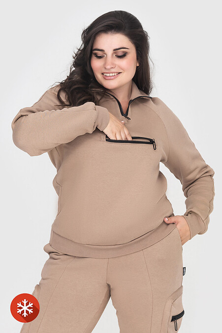 Warm jacket OLESYA with fleece - #3041447