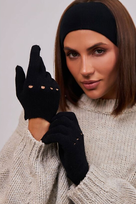 Missy ART women's touch gloves in black - #4496450