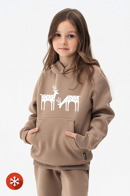 Kapuzenpullover für Kinder CLIFF-D "Deer" - #9001453