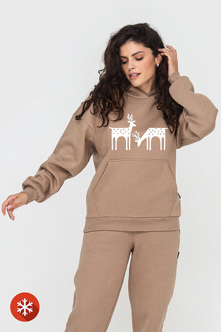 Insulated hoodie KAMALA Deer - #9001462