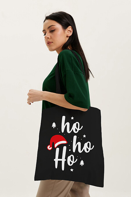 "Ho-ho-ho" shopper bag. Shoppers. Color: black. #9001463