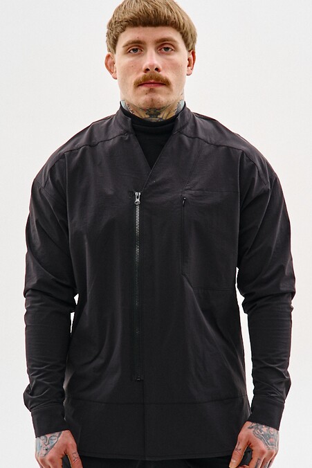 Tokugawa-Hemd aus Nylon mit Reißverschluss - #8037472