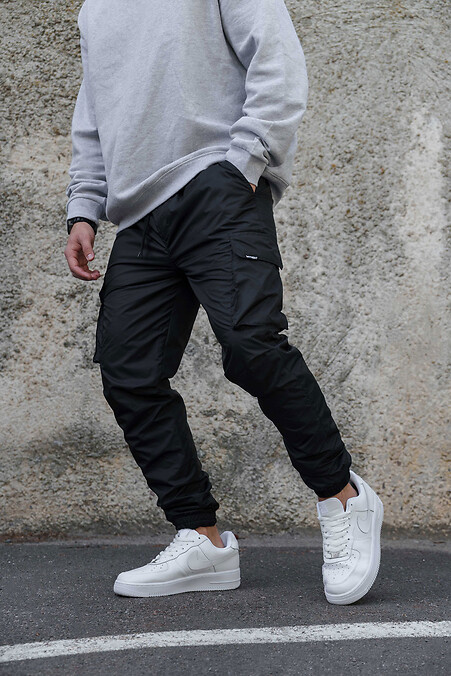 Men's Warm Cargo Pants Vader Reflective Black - #8055475