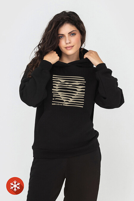 Insulated hoodie KAMALA "Striped Heart" - #9001477