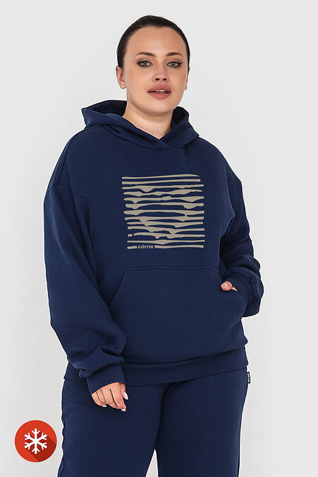 Insulated hoodie KAMALA "Striped Heart" - #9001478