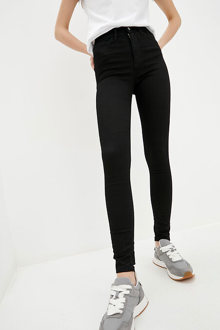 Dżinsy damskie. Spodnie jeansowe. Kolor: czarny. #4014493