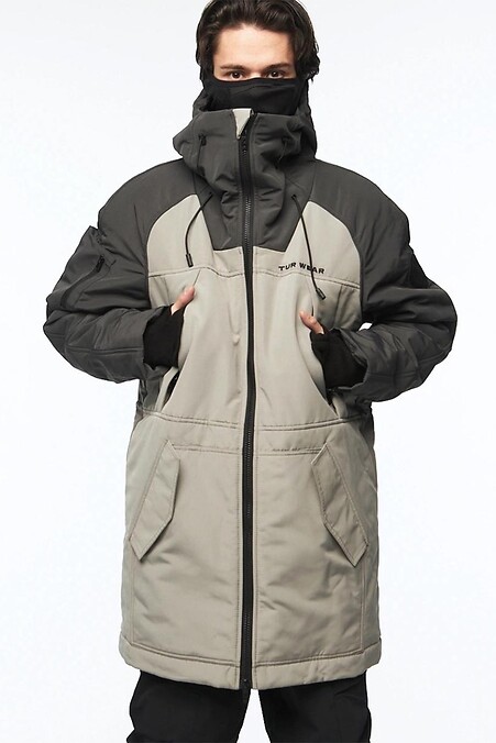 Wasser- und winddichter Winterparka „Bozo“, grau. Oberbekleidung. Farbe: beige, braun. #8037495