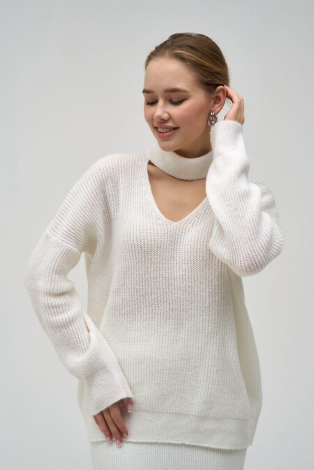 Weißer Pullover. Jacken und Pullover. Farbe: weiß. #4038508