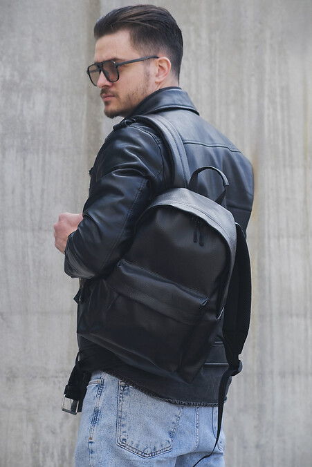Herrenrucksack Compact Crocodile Black - #8049524