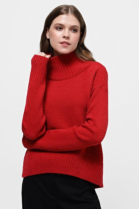 czerwony sweter. Kurtki i swetry. Kolor: czerwony. #4038526