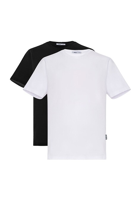 2er-Set T-Shirts LUXURY-W schwarz-weiß - #9001527