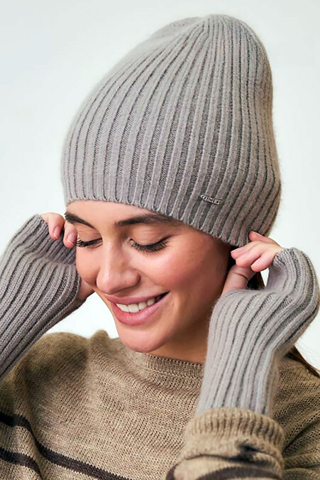 Women's mittens M-19, quartz - #4496532