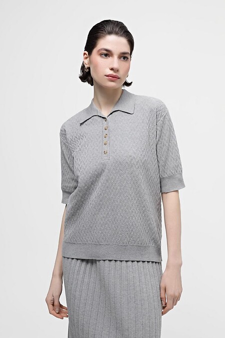 Sweter w kolorze jasnoszarym - #4038535