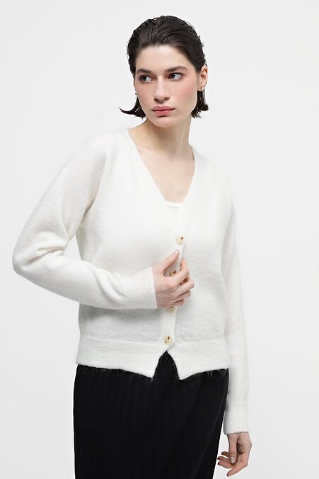 White cardigan. Jackets, Cardigans. Color: white. #4038537