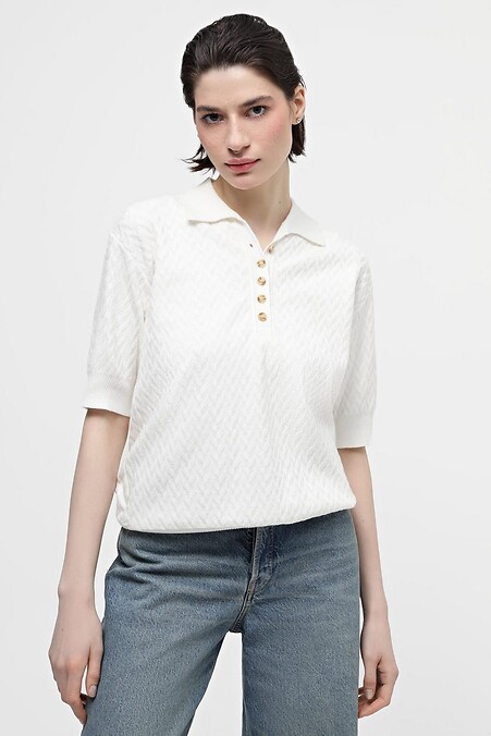 Джемпер білого кольору. Кофти і светри. Колір: білий. #4038538