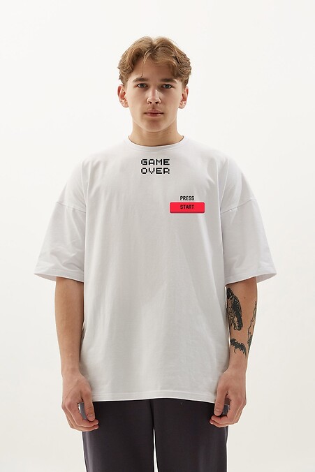 Oversize-T-Shirt GAME OVER - #9001540