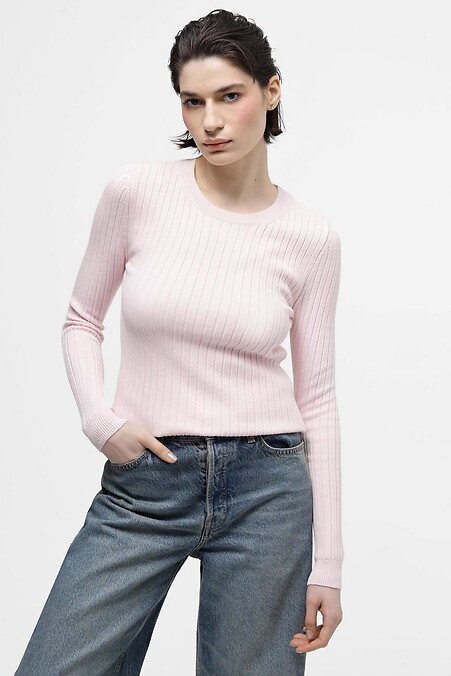 Różowy sweter. Kurtki i swetry. Kolor: różowy. #4038544
