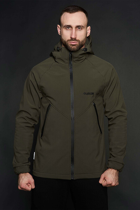 Jacket men's Protection Soft Shell. Outerwear. Color: green. #8025552