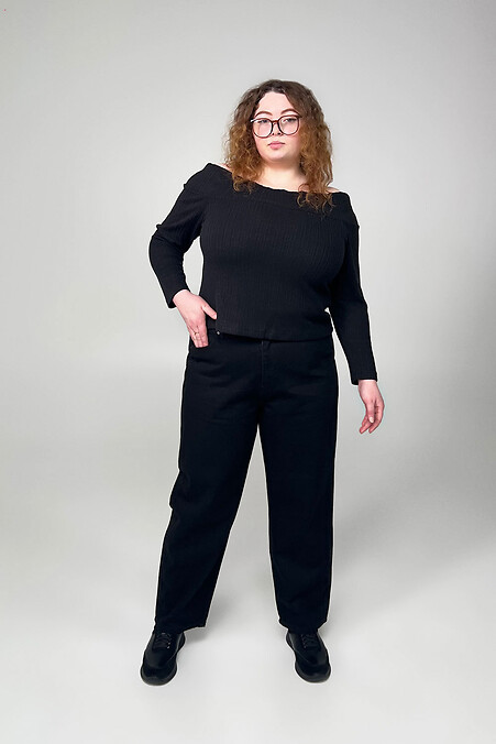 schwarze Damenjeans - #4015557