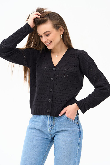 Women's black cardigan. Jackets, Cardigans. Color: black. #4038557