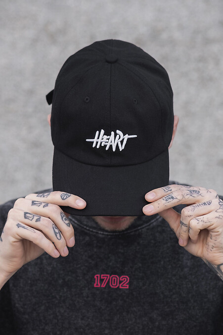 Men's Cap Baseball Cap Heart Black - #8049562