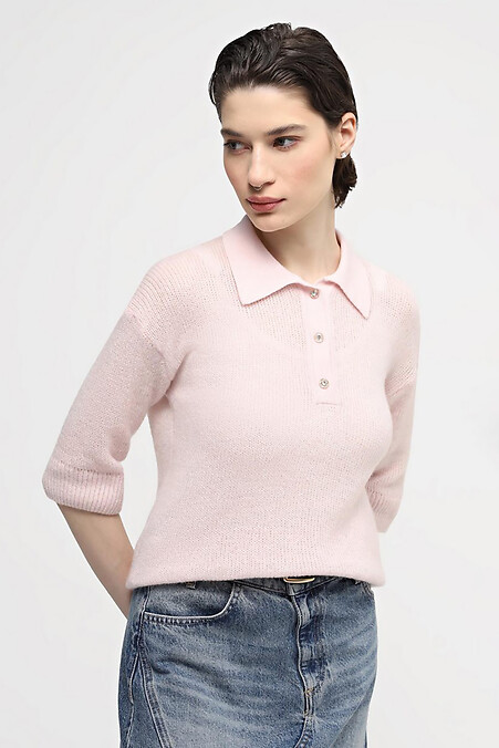 Women's powder-colored jumper. Jackets and sweaters. Color: pink. #4038563
