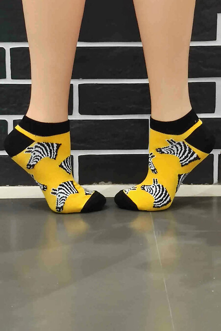 Носки "Zebra". Гольфы, носки. Цвет: желтый. #8024566