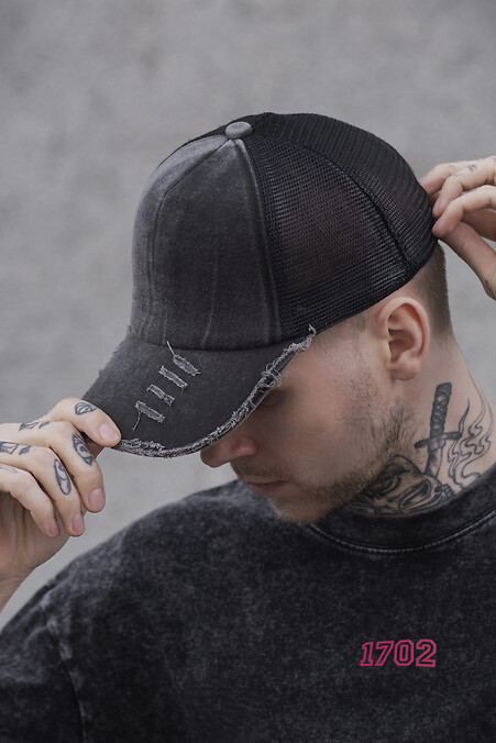 Men's Cap Baseball Cap Mesh Fourpage Gray - #8049568