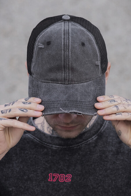 Men's Cap Baseball Mesh Champ Gray - #8049570