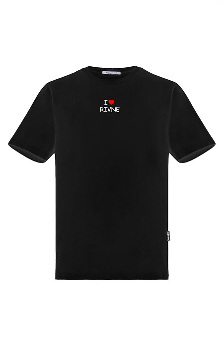 Женская футболка с принтом "I love Rivne", черный. Футболки, майки. Цвет: черный. #9001572