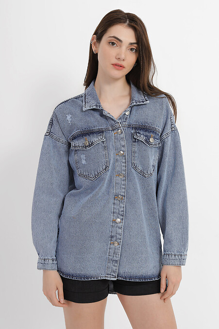 Women's denim jacket. Jeans. Color: blue. #4014573
