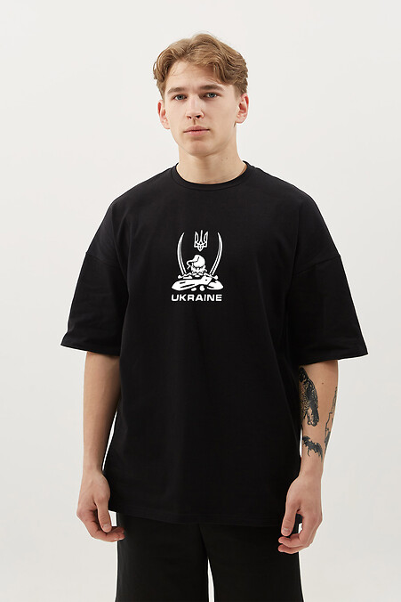 Herren-T-Shirt Козак_UKRAINE. T-Shirts. Farbe: das schwarze. #9000574