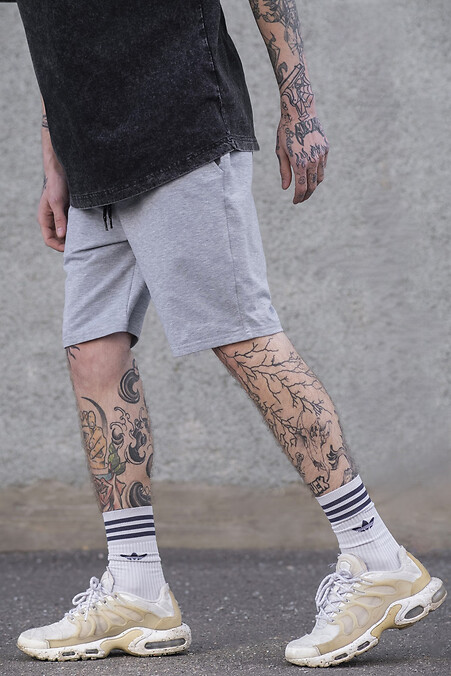 Men's Basic Melange Knit Shorts - #8049584