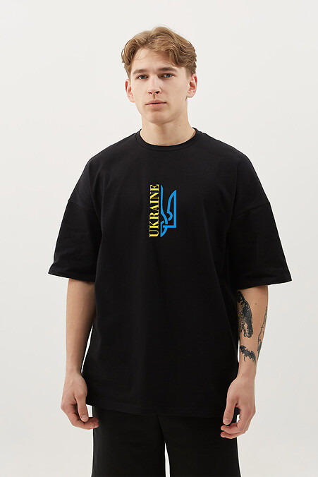 Herren-T-Shirt Ukraine_тризуб. T-Shirts. Farbe: das schwarze. #9000593